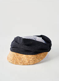 Casquette visière souple noir TOUT EN TETE femme