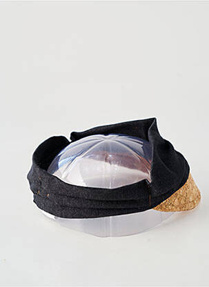 Casquette visière souple noir TOUT EN TETE femme