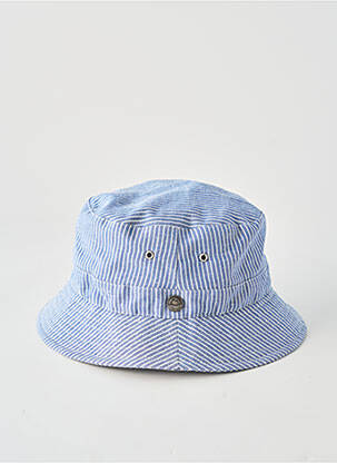 Chapeau imprimé rayures bleu MTM homme