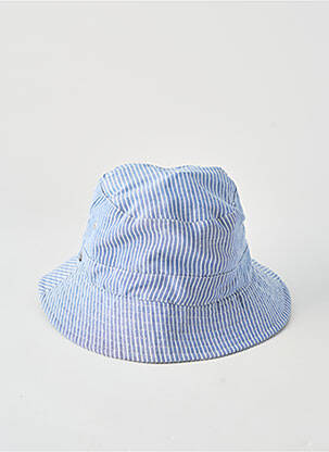 Chapeau imprimé rayures bleu MTM homme