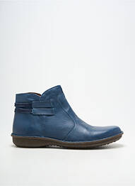 Bottines/boots matière lisse talon plat jusqu'à 3cm bleu ARIMA femme