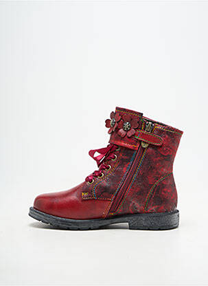 Bottines/boots bout rond bout rond rouge LAURA VITA fille