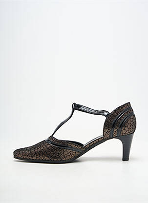 Escarpins fermeture boucle(s) talon de 4 à 6cm noir GEO-REINO femme