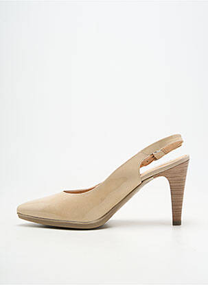 Escarpins fermeture boucle(s) talon de 7 à 9cm beige KARSTON femme