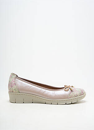 Ballerines matière lisse talon de 4 à 6cm rose FLORETT femme