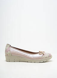 Ballerines matière lisse talon de 4 à 6cm rose FLORETT femme
