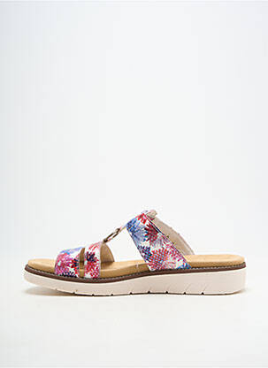 Mules/sabots tissage satiné talon de 4 à 6cm bleu REMONTE femme