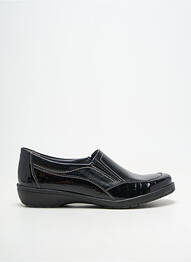 Mocassins tissage vernis talon plat jusqu'à 3cm noir SUAVE femme