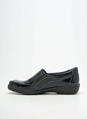 Mocassins tissage vernis talon plat jusqu'à 3cm noir SUAVE femme