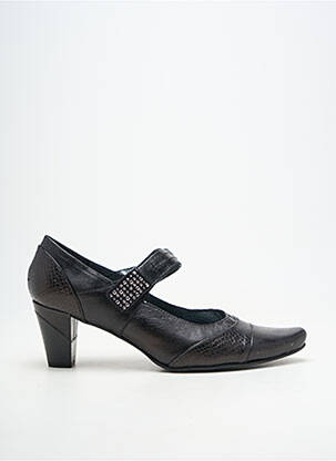 Escarpins cubain talon de 7 à 9cm noir GEO-REINO femme