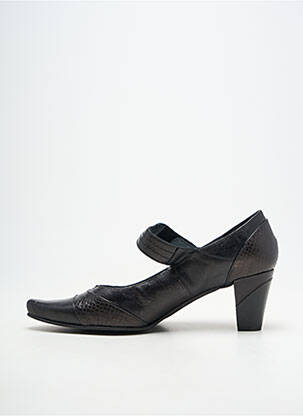 Escarpins cubain talon de 7 à 9cm noir GEO-REINO femme