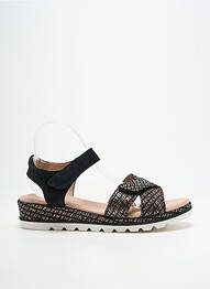 Sandales/nu pieds bout ouvert talon plat jusqu'à 3cm noir GEO-REINO femme