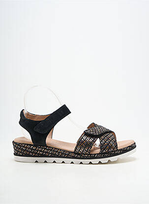 Sandales/nu pieds bout ouvert talon plat jusqu'à 3cm noir GEO-REINO femme