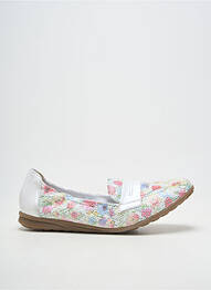 Ballerines bout rond talon plat jusqu'à 3cm blanc GEO-REINO femme