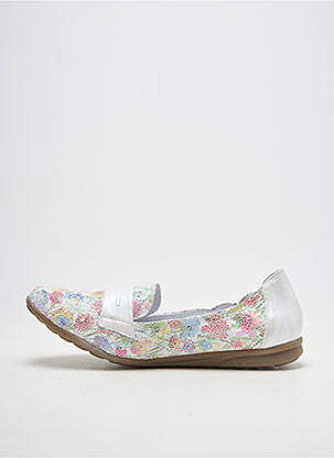Ballerines bout rond talon plat jusqu'à 3cm blanc GEO-REINO femme