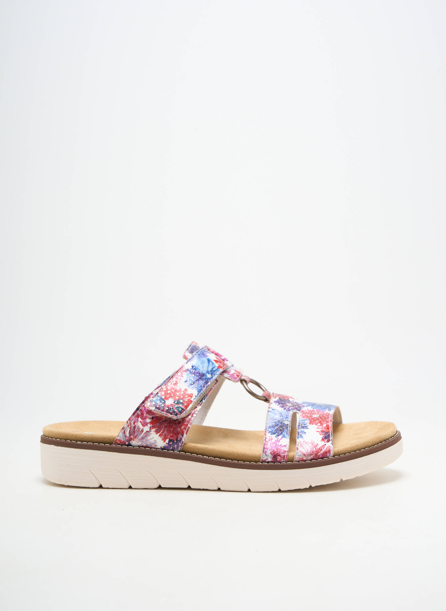 Mules/sabots tissage satiné talon de 4 à 6cm bleu REMONTE femme