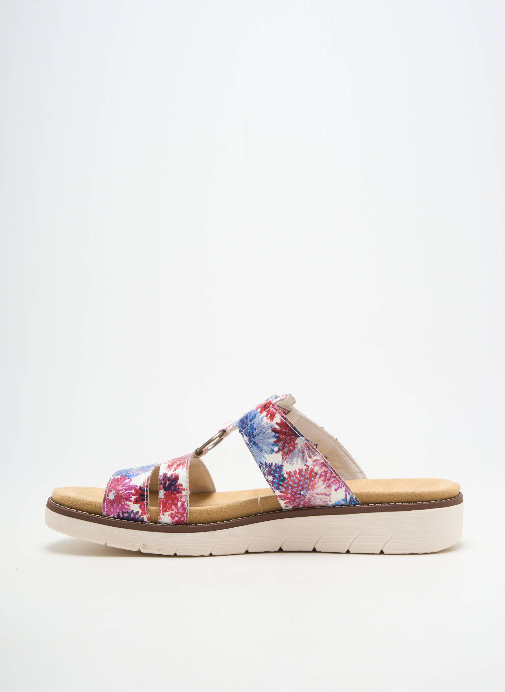 Mules/sabots tissage satiné talon de 4 à 6cm bleu REMONTE femme