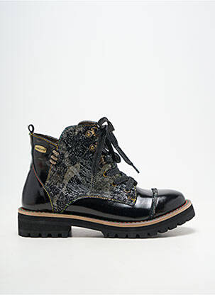 Bottines/boots matière lisse talon de 4 à 6cm noir LAURA VITA femme
