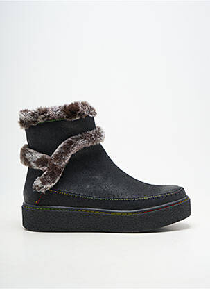 Bottines/boots bout rond talon plat jusqu'à 3cm noir LAURA VITA femme
