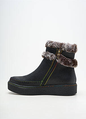 Bottines/boots bout rond talon plat jusqu'à 3cm noir LAURA VITA femme