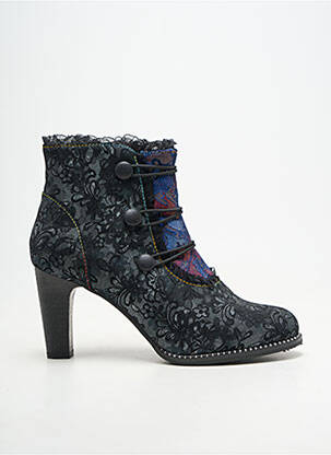 Bottines/boots bout rond talon de 7 à 9cm noir LAURA VITA femme