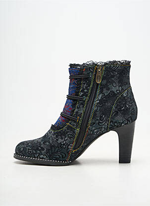 Bottines/boots bout rond talon de 7 à 9cm noir LAURA VITA femme