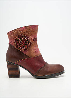 Bottines/boots matière lisse talon de 4 à 6cm marron LAURA VITA femme