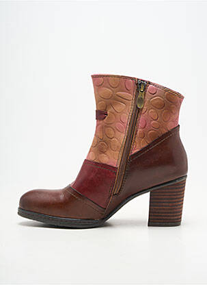 Bottines/boots matière lisse talon de 4 à 6cm marron LAURA VITA femme