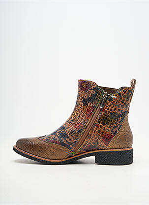 Bottines/boots talon bas talon plat jusqu'à 3cm marron LAURA VITA femme