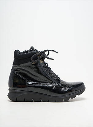 Bottines/boots matière lisse talon plat jusqu'à 3cm noir GEO-REINO femme