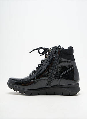 Bottines/boots matière lisse talon plat jusqu'à 3cm noir GEO-REINO femme