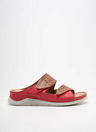 Mules/sabots matière lisse talon plat jusqu'à 3cm rouge PEDRO TORRES femme
