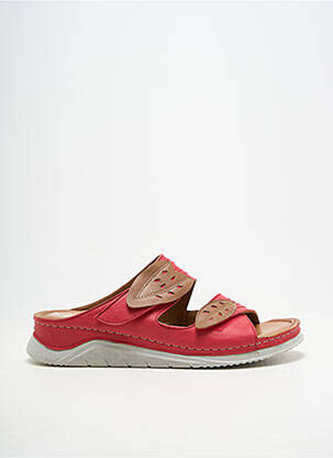 Mules/sabots matière lisse talon plat jusqu'à 3cm rouge PEDRO TORRES femme