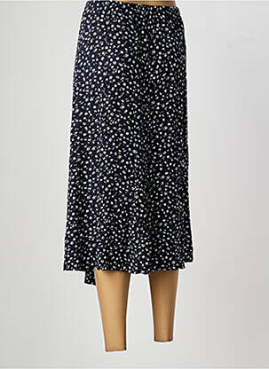 Jupe mi-longue taille normale bleu GUY DUBOUIS femme