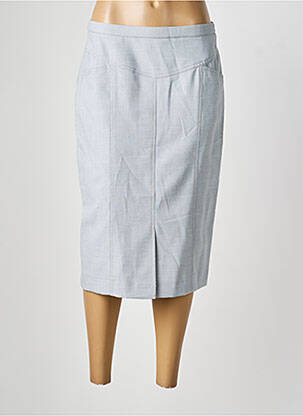 Jupe mi-longue taille à pinces gris PAUPORTÉ femme