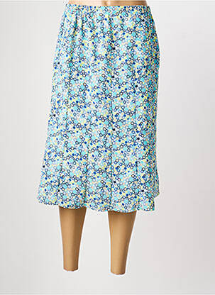 Jupe mi-longue taille normale bleu GRIFFON femme
