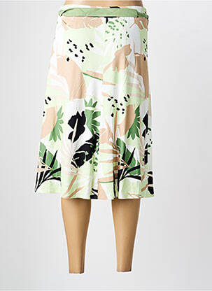 Jupe mi-longue stretch vert FRANK WALDER femme