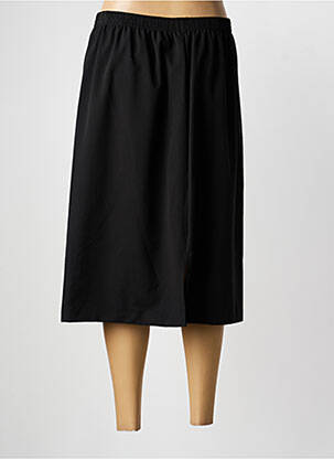 Jupe mi-longue coupe droite noir GRIFFON femme