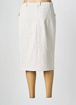 Jupe mi-longue taille à pinces beige PAUPORTÉ femme