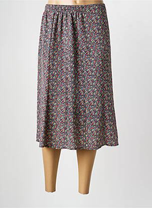 Jupe mi-longue taille normale bleu GRIFFON femme