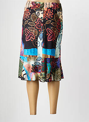 Jupe mi-longue stretch noir TELMAIL femme
