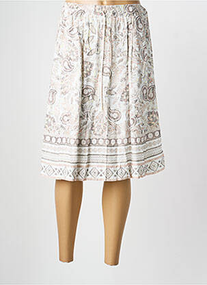 Jupe mi-longue coupe évasée beige PAUPORTÉ femme