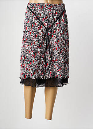 Jupe mi-longue taille normale noir GRIFFON femme