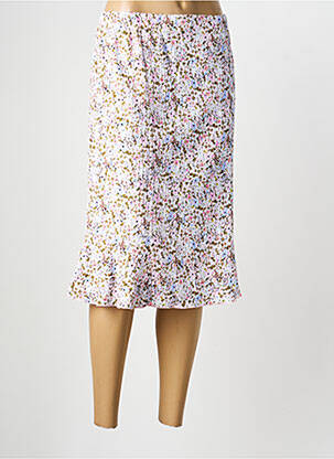 Jupe mi-longue taille normale rose GRIFFON femme