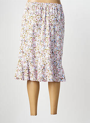 Jupe mi-longue taille normale rose GRIFFON femme