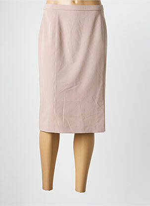 Jupe mi-longue taille à pinces marron PAUPORTÉ femme