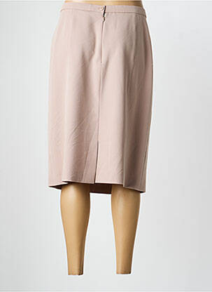 Jupe mi-longue taille à pinces marron PAUPORTÉ femme