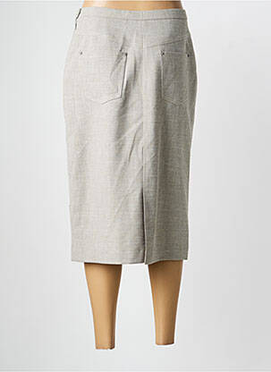 Jupe mi-longue taille à pinces vert PAUPORTÉ femme