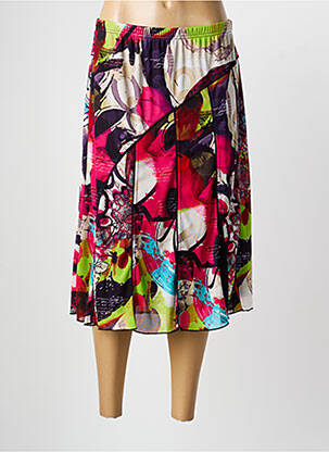 Jupe mi-longue taille normale rouge PAUPORTÉ femme