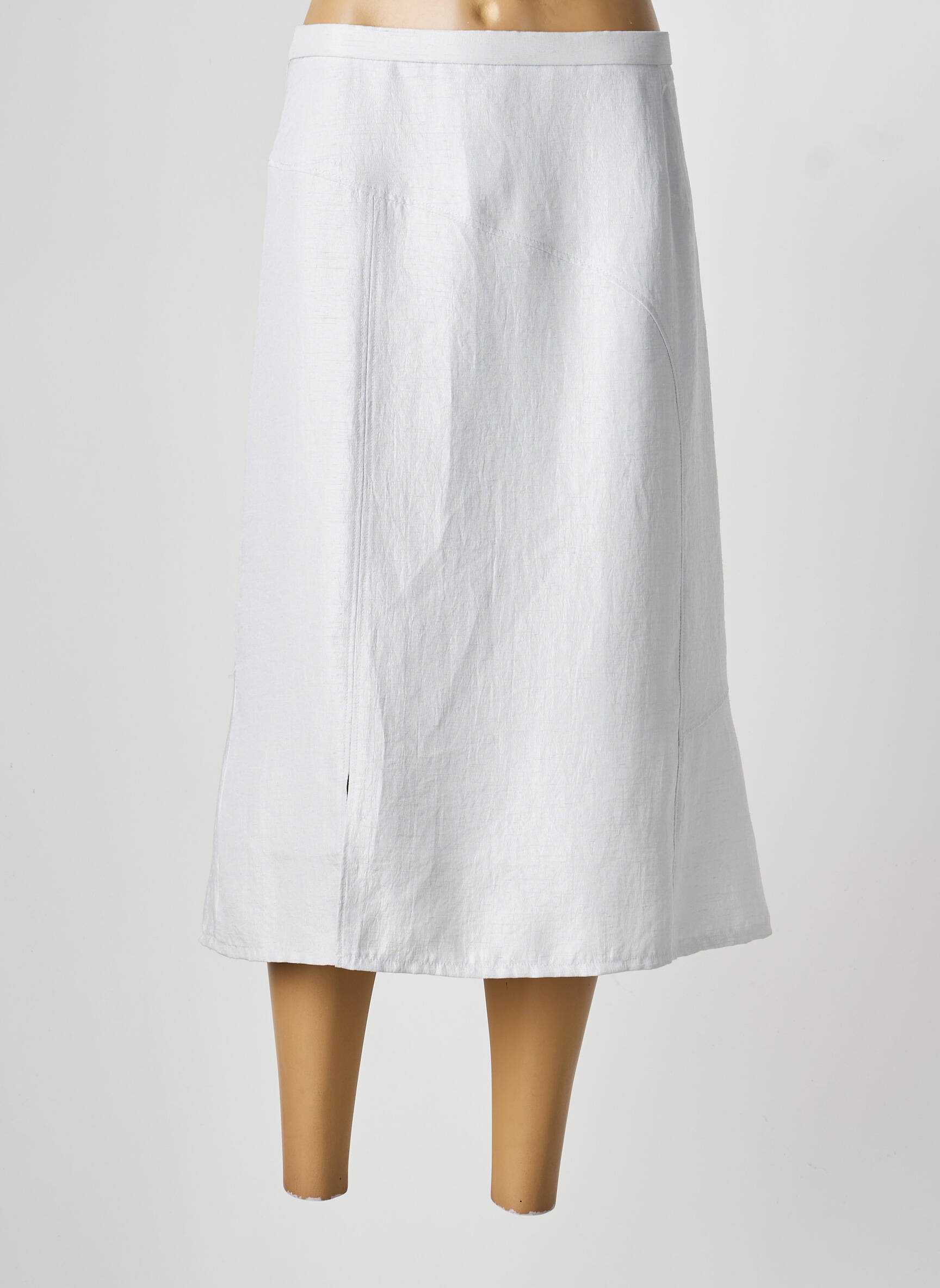 Jupe mi-longue taille normale gris PAUPORTÉ femme
